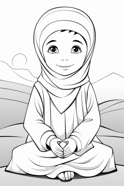 coloriage dune lettre en arabe