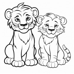 tiger and lion