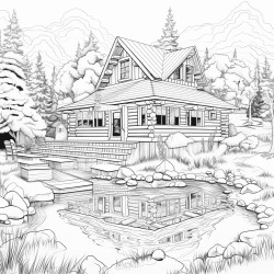 cabin big bold design