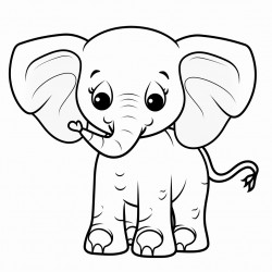 cute comicelefant