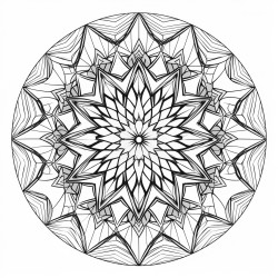 polygonal fractals  fractal patterns of polygons forming a complex mandala