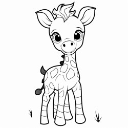 cute baby giraffe