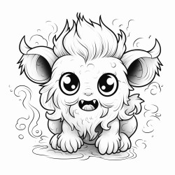 dream eater a fluffy creature with big round eyes that eats bad dreams