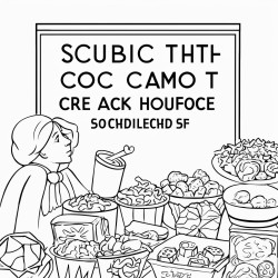 flyer to color that says student council snack sale every thursday during lunch nachos the first thursday of the month