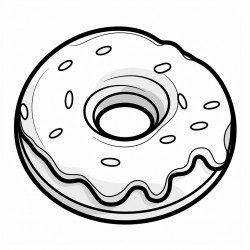 donut sweetened dough fried in the shape of a ring