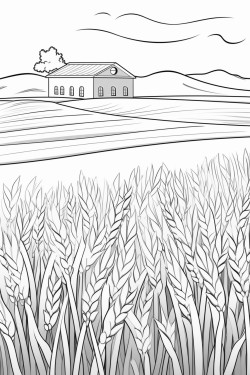 hospital in a wheat field