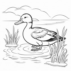 mallard duck on a pond