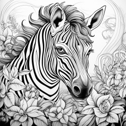 colourful zebra