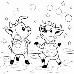 dancing cows