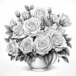vase of roses