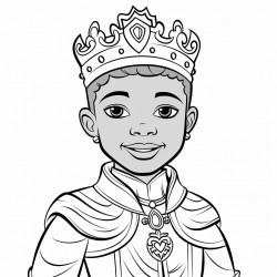 african american king or prince  in a fairytale