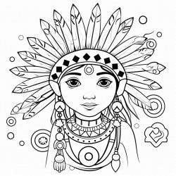 create an illustration that celebrates native american culture and traditions throu