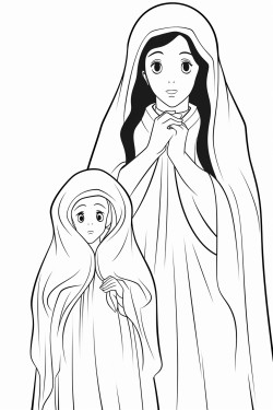 a person haunted by an evil spirit in the background