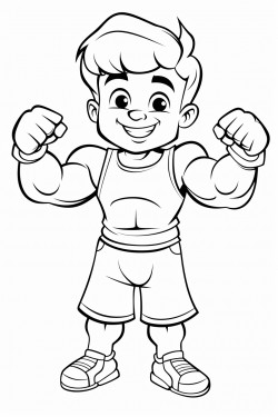 a handome bodybuilder smiling