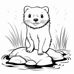a cute icelandic mink