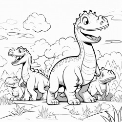 dinosaurios con escabadoras para ninos lindos