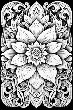 beautiful mandala book cover colored size a4