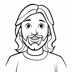 create a drawing of the qualities of jesus for evangelical children