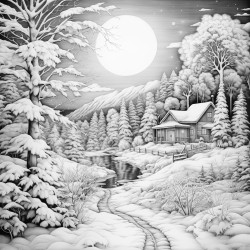 night sky in the winter