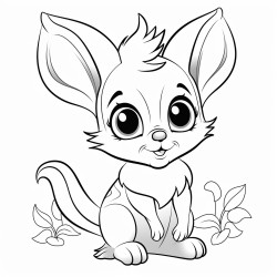 a cute maqaruaq  coloring bookvector white background black and white black drawing