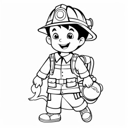 firefighter cartoon