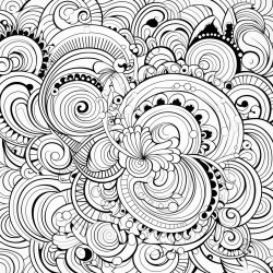 whimsical whorls a playful detailed mandala with whimsical curves and loops