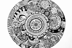 junior high scool situation mandala doodle
