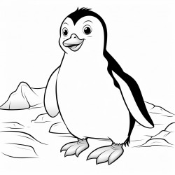 un pingino en la tripa de una nia