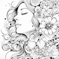 the word breathe surrounded by flower patterns