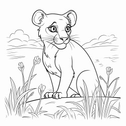 a cute panther night vision