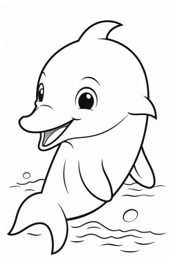 smiling baby dolphins