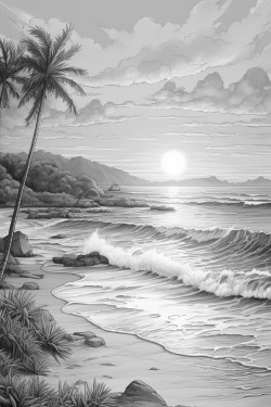 beach sunrise