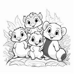 Moustros tiernos bonitos