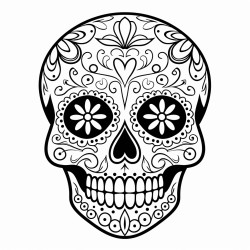 a skull for the day of the dead
