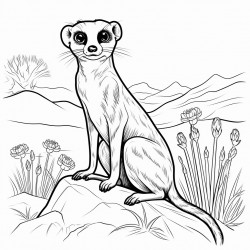a meercat in the african bush