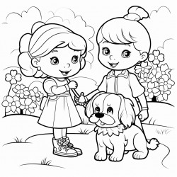 black and white