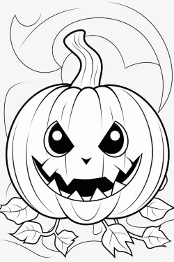 pumpkin halloween coloring page