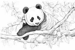 panda roux sur sa branche