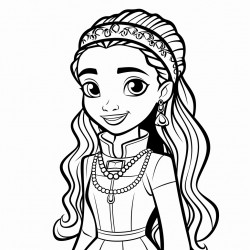 black princess with braids