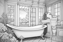art deco bathroom sink plandtsm floral walls