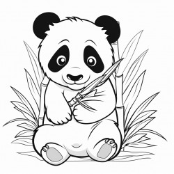 panda eating bamboo