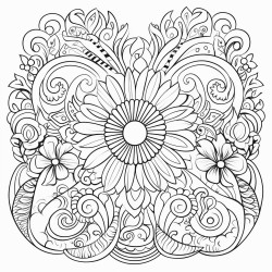 a coloring book combined with motivational affirmations