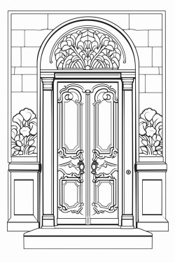 art neuveau door
