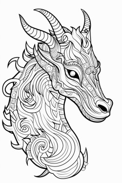 alebrije que combine un ciervo un agila un dragon y corales marinos