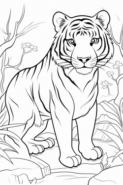 colorable animal drawings