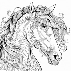 two horses beside each other