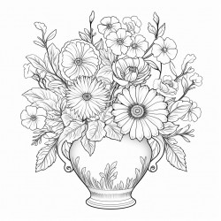 vase with flowers