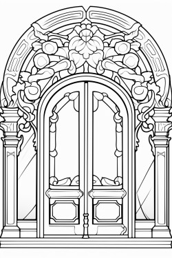 art neuveau door