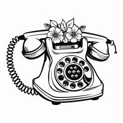 a telephone of the sixties