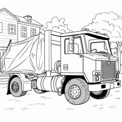 side loader garbage truck